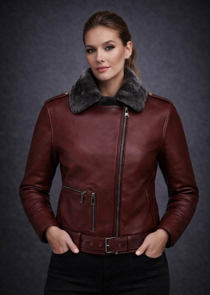 Luıs Parker Leather Women Coats