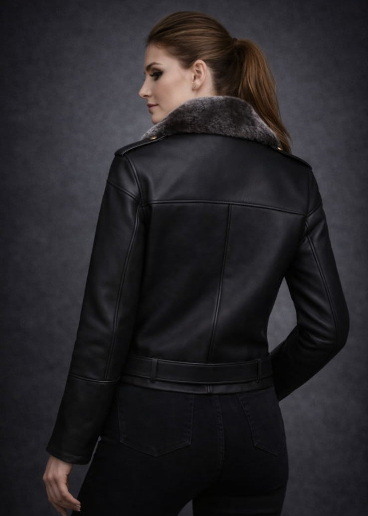 Luıs Parker Leather Women Coats