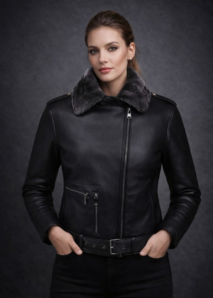 Luıs Parker Leather Women Coats