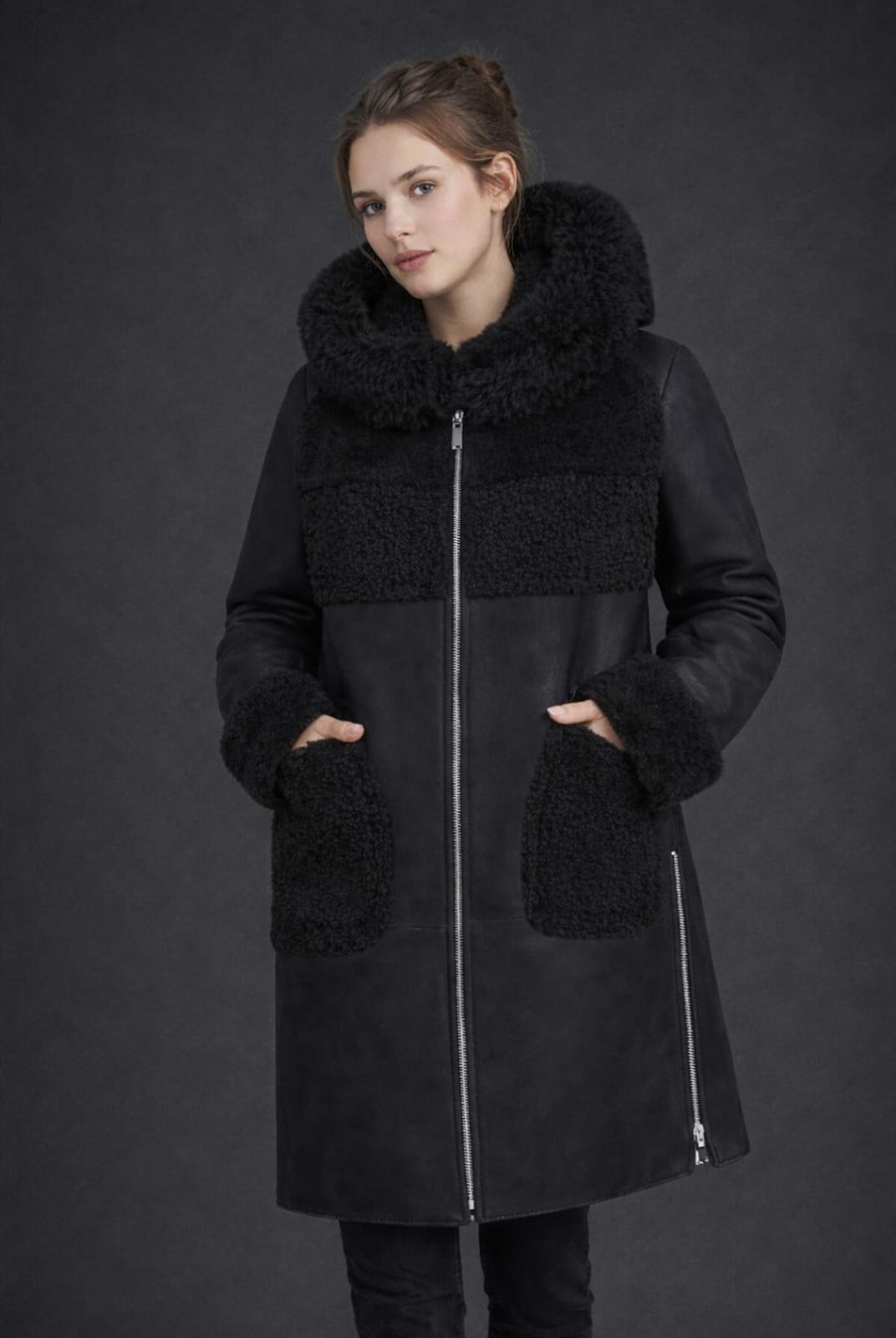 Luıs Parker Leather Women Coats