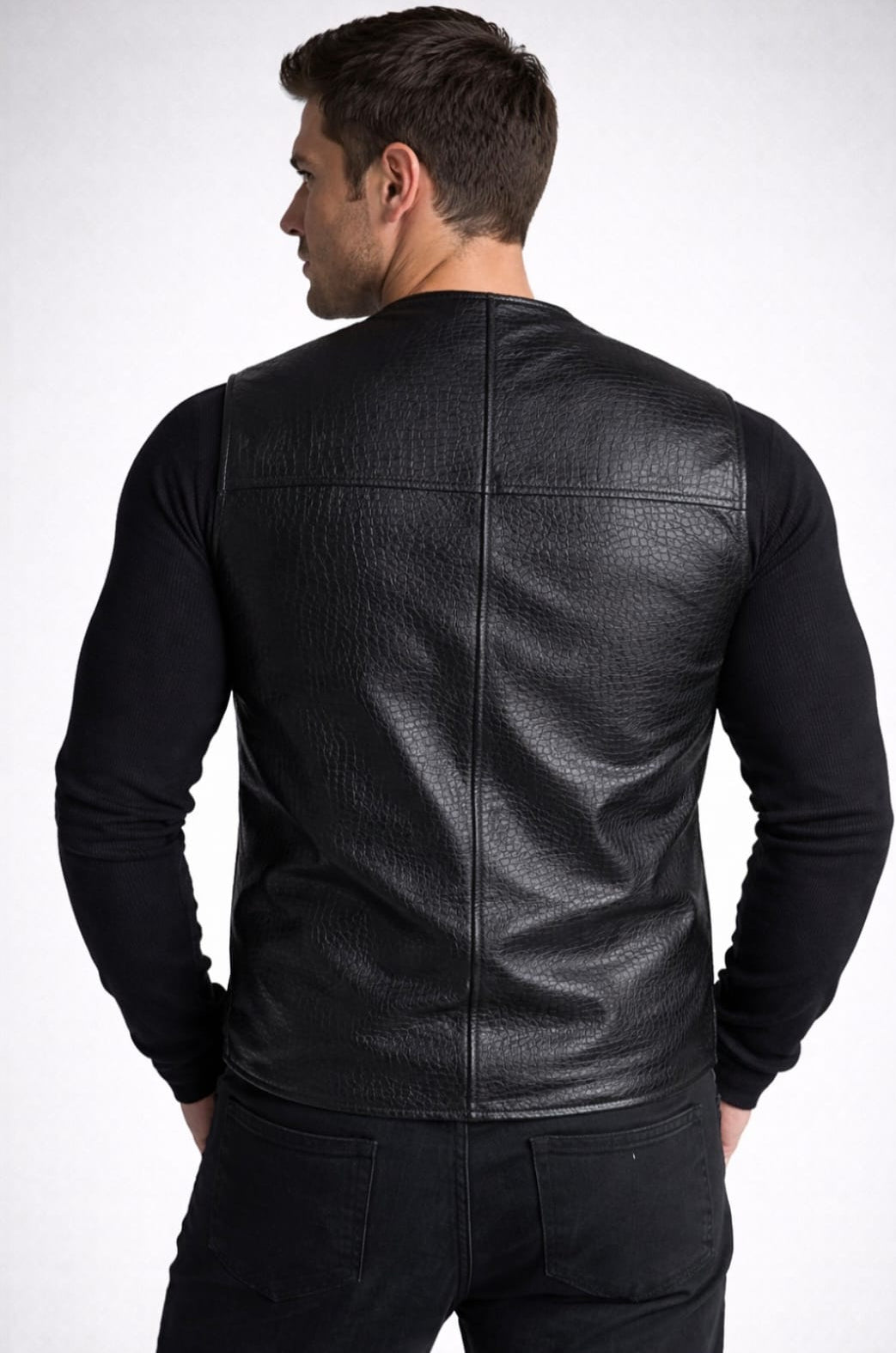 Luıs Parker Leather Man Vest
