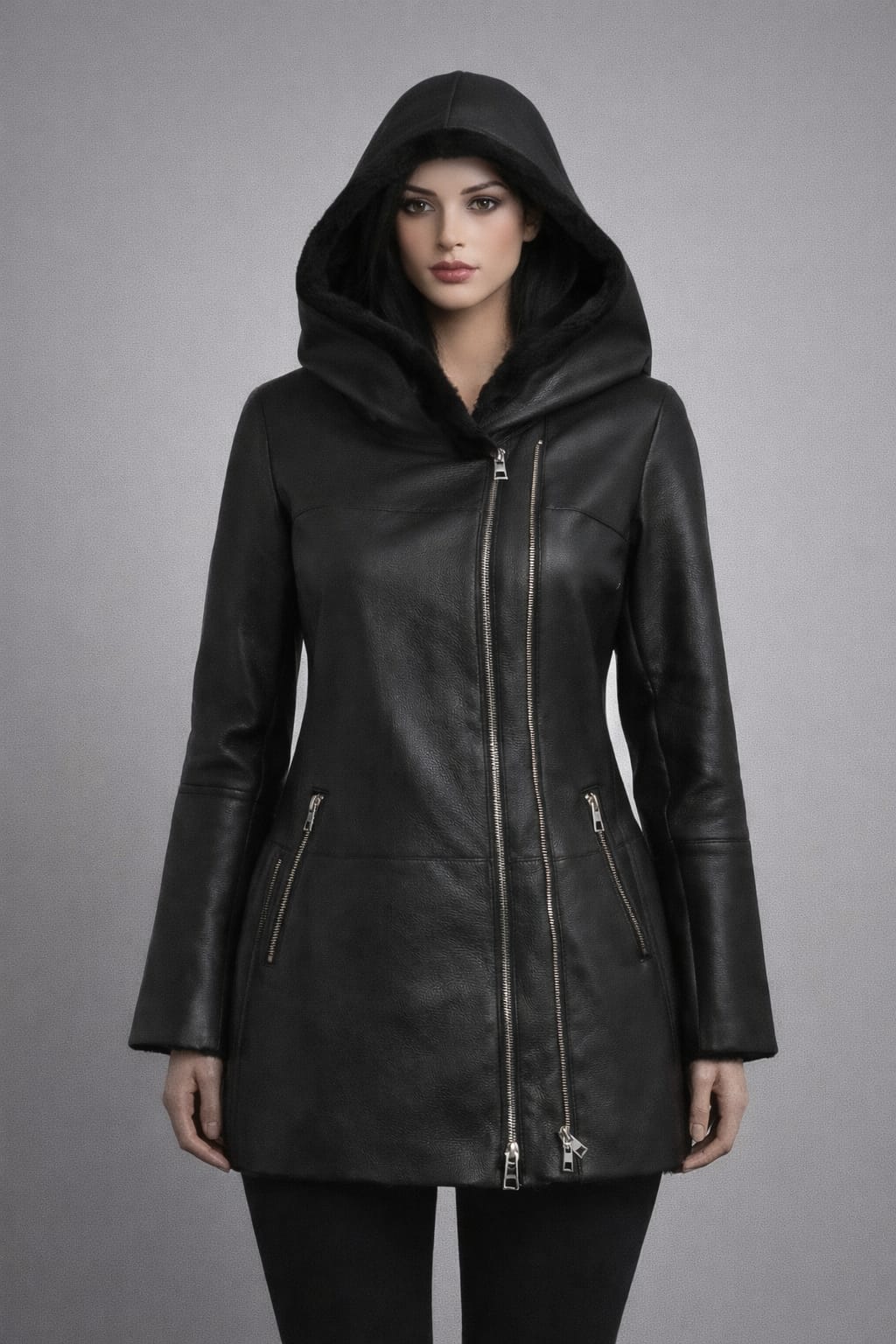 Luıs Parker Leather Women Coats