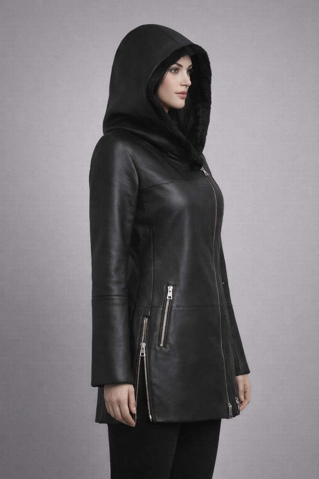 Luıs Parker Leather Women Coats