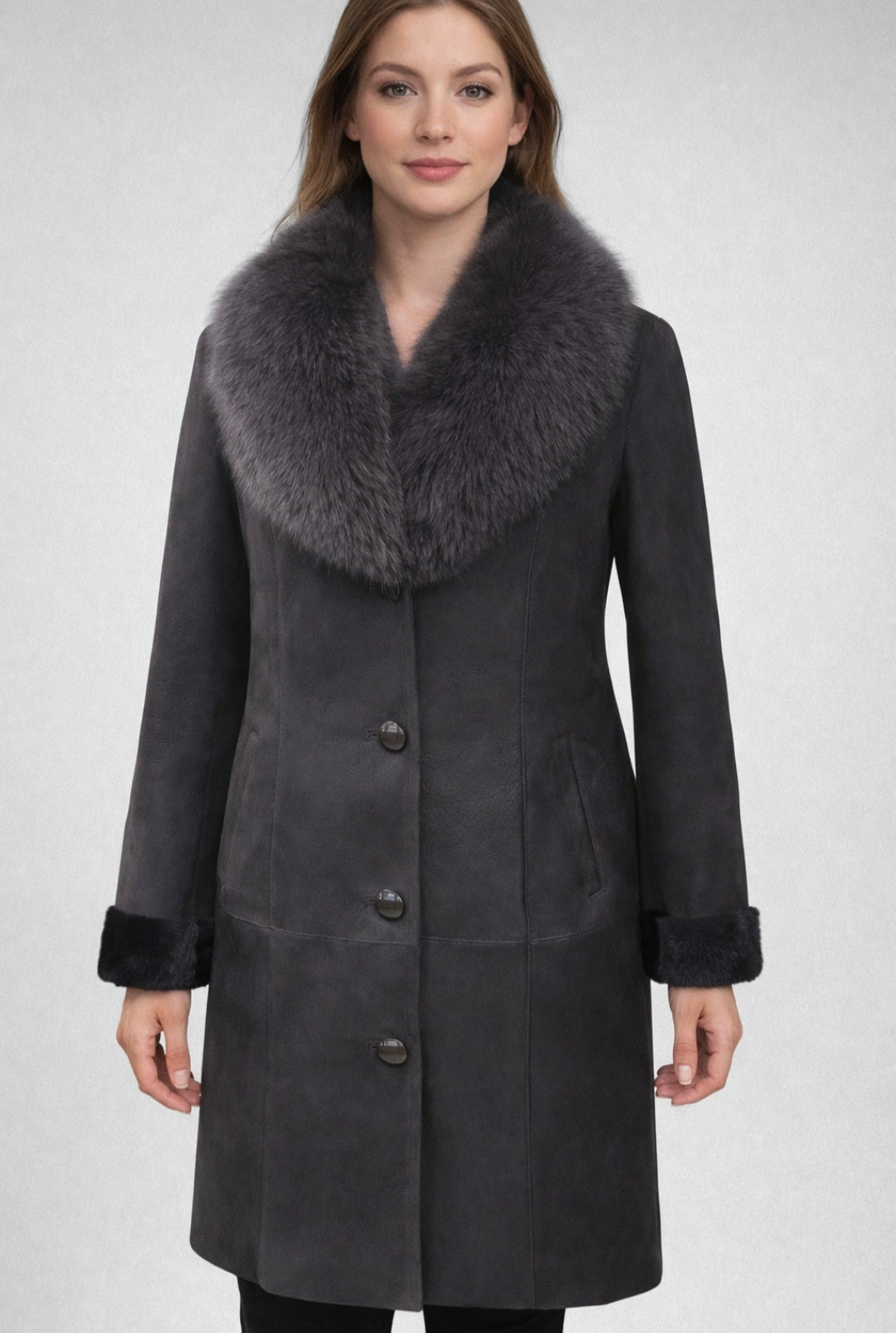Luıs Parker Leather%Fur Women Coats