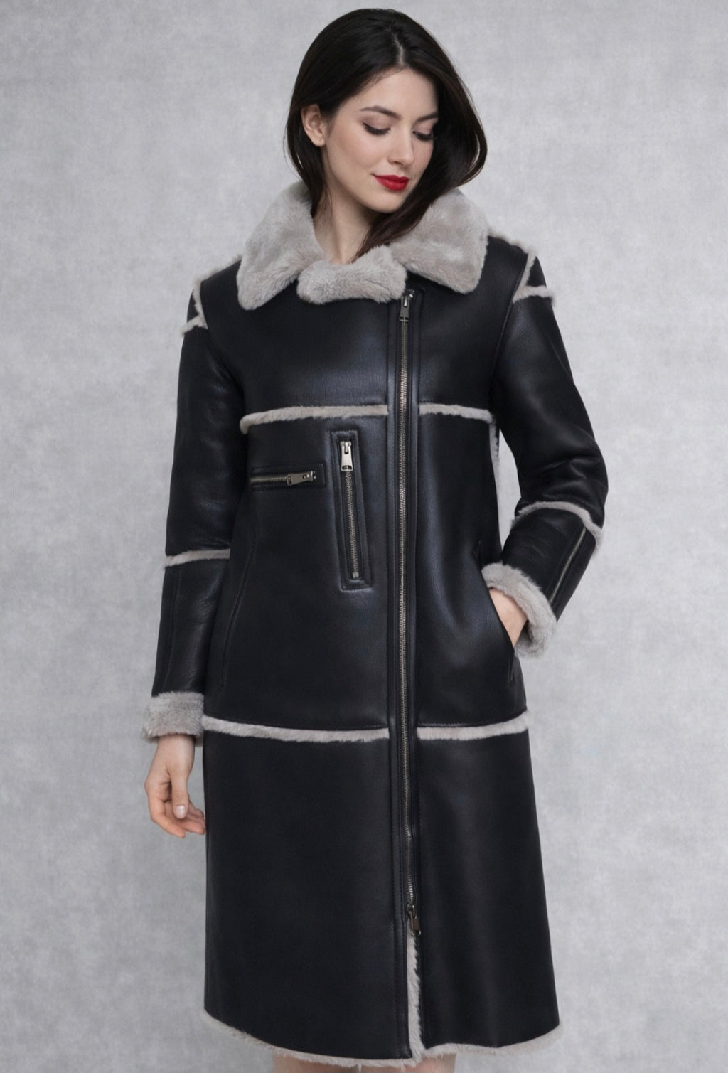 Luıs Parker Leather Woman Coats