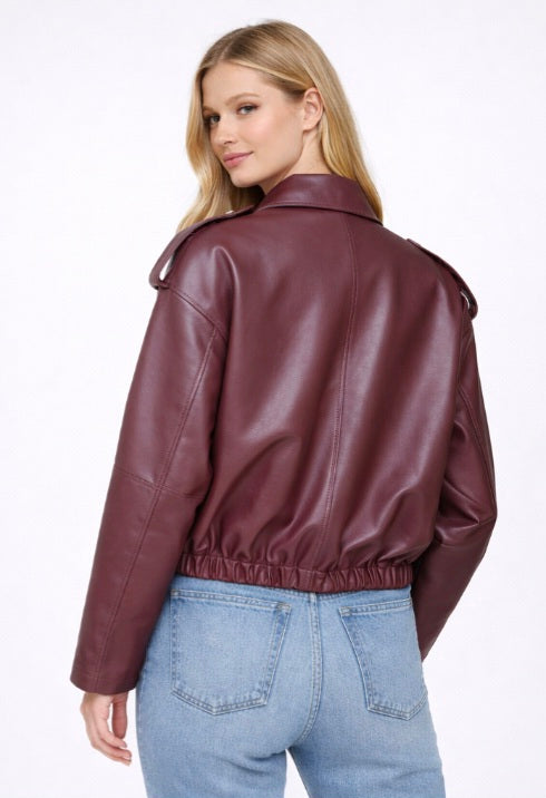 Luıs Parker Leather Woman Jacket