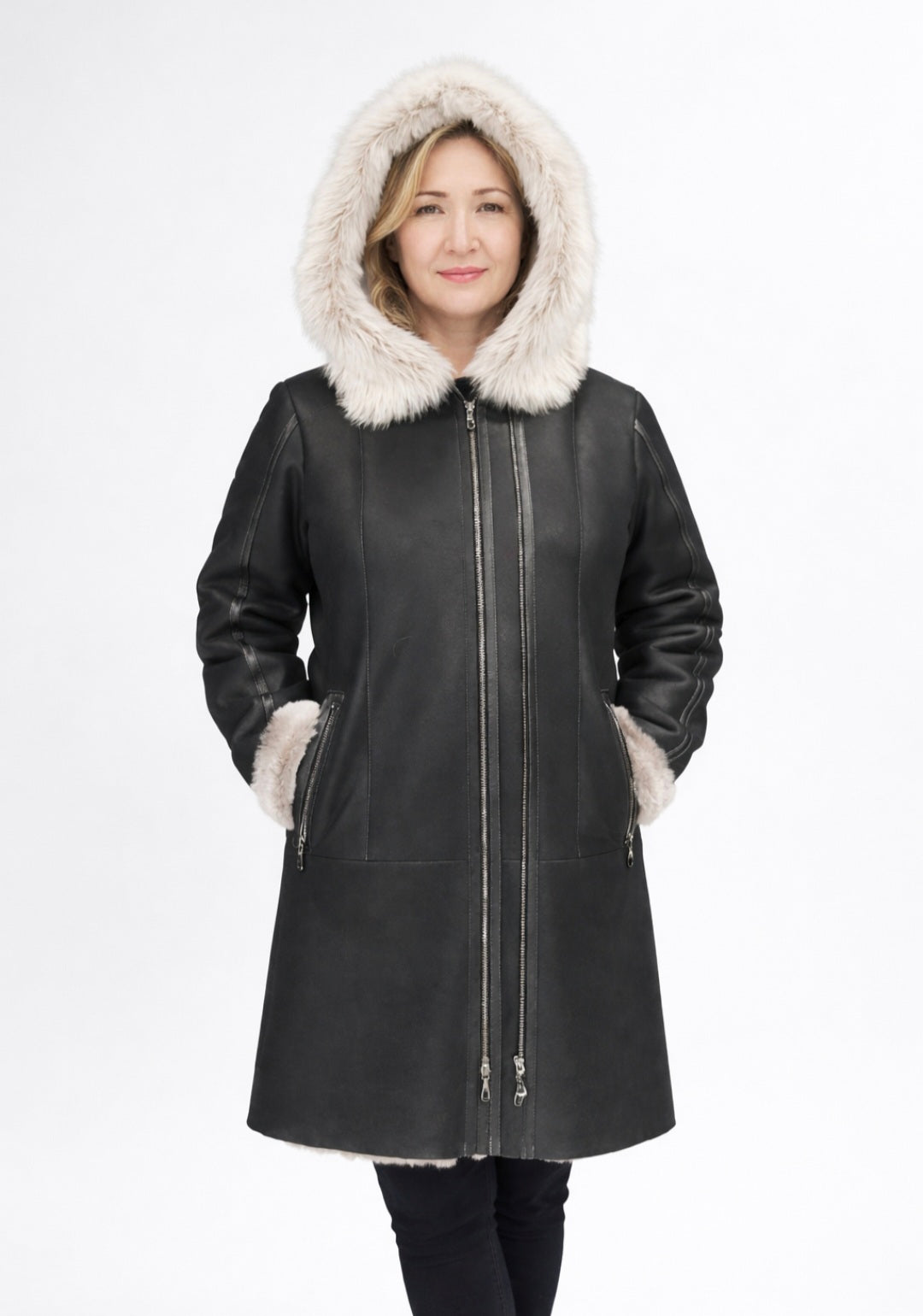 Luıs Parker Leather Woman Coats