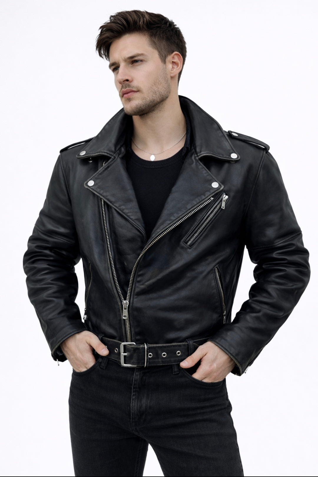 Luıs Parker Leather Jacket Man